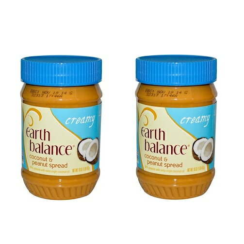 Earth Balance Coconut Peanut Butter Creamy ココナッツ&ピーナッツバター クリーミー 16oz 2個セット