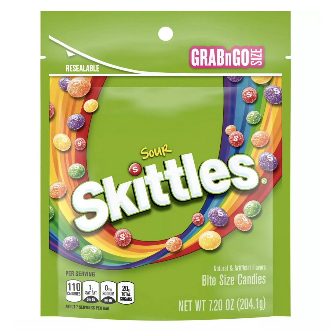 Skittles Sour Candy / XLgY T[ t[cLfB[ 204.1gi7.2ozj