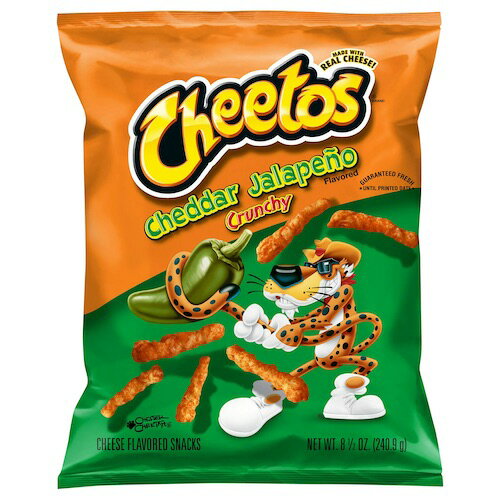 Cheetos Cheddar Jalapeno Crunchy チートス チェダーハラペーニョ クランチー 8.5 oz / 240.9g
