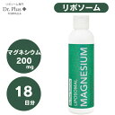 Dr. Plus ドクター プラス サプリメント 高濃度 リポソーム マグネシウム 200mg 液体 内容量：180ml（6 fl oz） ・アメリカの医師が開発したサプリメント ・高濃度リポソームマグネシウム ・リポソーム化することにより、胃や消化管の酵素が成分を分解しないように働き、効率的に吸収することができます。 ・1回分 10ml（小さじ2）あたり マグネシウム200mg ・砂糖不使用 ・人工着色料不使用 ・グルテンフリー ・非遺伝子組換え ・乳製品不使用 ・非加熱処理 ・原産国：アメリカ ＜摂取方法＞ お水、またはスムージー、野菜ジュース、フルーツジュースなどお好きな飲み物などに混ぜておいしくお召上がりいただけます。 ※薬を服用・通院中の方、妊娠・授乳中の方は医師に相談の上お召し上がりください。 ＊ボトルをよく振ってからご使用ください。 ＊開封後は冷蔵庫で保管してください。開封前は冷暗所で保管してください。 ＊開封後は45日以内にご使用ください。