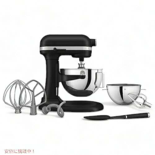 キッチンエイド KSM55SJSX ボウルリフト スタンドミキサー [ブラック] 5.5クオート(5.2L) 卓上ミキサー KitchenAid Stand Mixer founder-10025520 Founder サンプル画像2