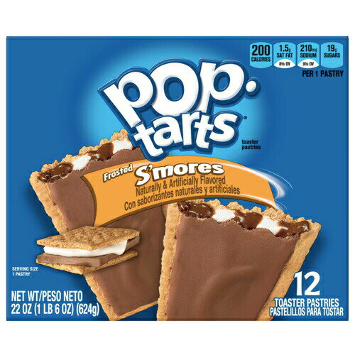 Kellogg's Pop-Tarts Frosted S'mores 12ct / PbO |bv^g XA 12 624g