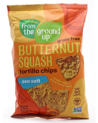 From the Ground Up Butternut Squash Tortilla Chips Sea Salt - 4.5 oz. /バターナッツスクアッシュ ..