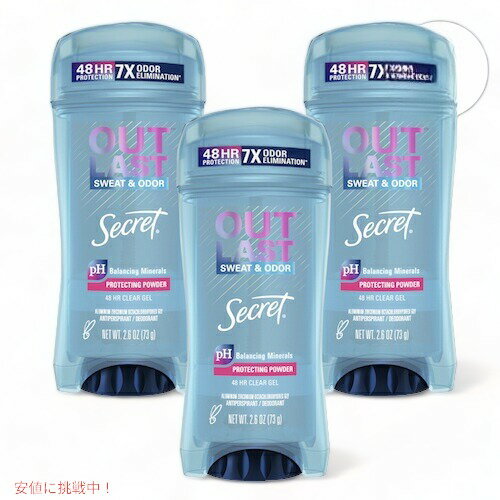 y3{ZbgzSecret Outlast Protecting Powder Clear Gel Deodorant 2.6oz / V[Nbg fIhg AEgXg