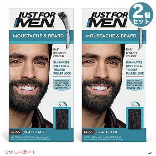 2Zbg JUST FOR MEN WXgtH[ qQp J[ OCwAp [M-55 AubN] Mustache & Beard Color Gel