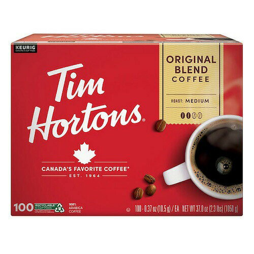 Tim Hortons K-CUPR[q[ IWiuh 100 L[O KJbv ~fBA[Xg Original Blend Premium Coffee