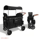 WONDERFOLD ワンダーフォールド ベヒー用品 4人乗りベビーカー ワゴン エリートブラックカモ W4LUX-BLKCMW4 Luxe Quad Stroller Wagon