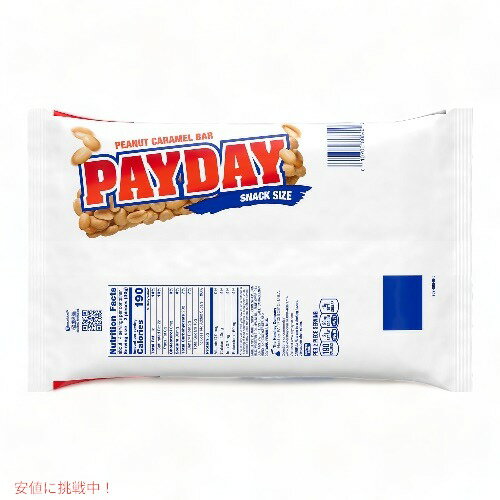 Payday ペイデイ ピーナッツキャラメルバー スナックサイズ 575g Peanut Caramel Snack Size Candy, Jumbo Bag 20.3oz 2