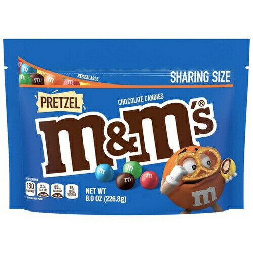 乐天商城 - M&M's Pretzel Sharing size 8oz エムアンドエムズ プレッツェル味 226.8g