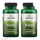 【2個セット】Swanson Kelp (Iodine 225 mcg) 250 Tabs / スワンソン ケルプ (ヨウ素 225 mcg 配合) 250粒 x 2個