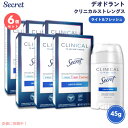 【6個 】シークレット Secret デオドラント クリニカルストレングス 【ライト&フレッシュ】 ソフトソリッド 45g Clinical Strength Light & Fresh 1.6oz