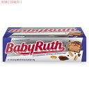 Baby Ruth キャンディーバー ドライローストピーナッツ + キャラメル + ヌガー フルサイズ 53.8g x 24個 Candy bar with C...