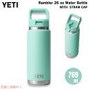 YETI イエティ ランブラー 26オンス (769ml) ウォーターボトル ストローキャップ シーフォーム Rambler 26 oz WATER BOTTL...