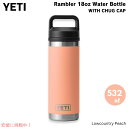 YETI イエティ ランブラー ボトル 18oz / 532ml チャグキャップ ローカントリーピーチ 水筒 保温 保冷 Rambler 18oz Bottle...