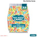 Wax Bottles Candy Drinks, 3lb Bulk Candy ワックスボトル キャンディ 大容量 約160個入り