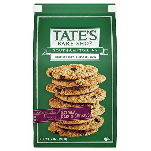 Tate's Bake Shop Oatmeal Raisin Cookies - 7oz / eCcExCNVbv I[g~[[Y NbL[ 198g x 1