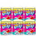 シャークのセット 【6個セット】Kool-Aid Sharkleberry Fin Flavored Powdered Drink Mix 19oz / クールエイド 粉末ドリンクミックス [シャークベリーフィン] 538g 18杯分