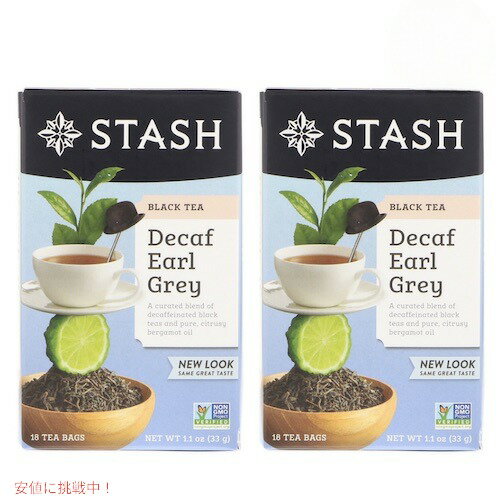 2ĥåȡStash Black Tea Decaf Earl Grey 18 Tea Bags 1.1oz (33g) / å ֥åƥ ǥե [륰쥤] ƥХå 18 Υ󥫥ե ե󥼥