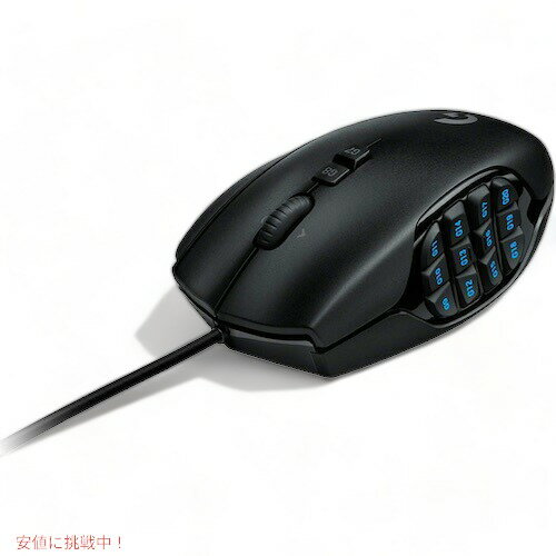 Logitech G600 MMO Gaming Mouse, Black / �����ƥå� MMO�������� �����ߥ󥰥ޥ��� ͭ���졼���� G600