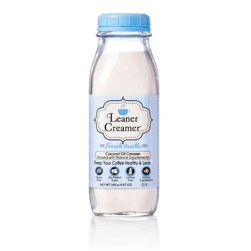 Leaner Creamer Coffee Creamer Powder French Vanilla 9.87oz / ココナッツオイル コーヒークリーマー 粉末タイプ [フレンチバニラ] 2..