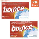 ＜2箱セット＞Bounce Fresh Linen Scented Fabric Softener Dryer Sheets, 240 Count / バウンス 乾燥機用 柔軟剤シート ドライヤーシート フレッシュリネンの香り 240枚