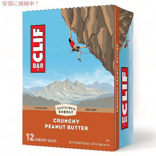 CLIF Bar Energy Bar, Crunchy Peanut Butter Nto[ GiW[o[ [N`s[ibco^[] 12