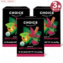 3個セット チョイスオーガニックス オーガニック 紅茶 スパイシーシナモンチャイ 16袋 ティーバッグ Choice Organics Organic Spicy Cinnamon Chai Tea