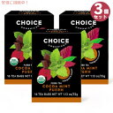3個セット チョイスオーガニックス オーガニック ココア ミント プーアール茶 16袋 ティーバッグ 中国茶 Choice Organics Organic Cocoa Mint Puerh Tea