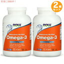 NOW Foods（ナウフーズ） オメガ3 (EPA 180mg / DHA 120mg) フィッシュオイル 1000mg 内容量：500粒入り（ソフトジェル）x 2個セット 型番：1653 ・ソフトジェル1粒あたりフィッシュオイル1,000mg ・ソフトジェル1粒あたりエイコサペンタエン酸180mg／ドコサヘキサエン酸120mg ・遺伝子組み換えでない ・適正製造基準（GMP）品質保証 ・コーシャ（ゼラチン使用） ・ハラール ＊パッケージのデザインは写真と異なる場合がございます。あらかじめご了承くださいませ。