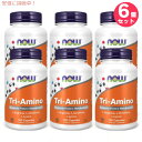 6個セット ナウフーズ トリアミノ アルギニン オルニチン リジン 120カプセル #0152 NOW Foods Tri-Amino