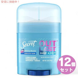 12本セット Secret シークレット アウトラスト [Completely Clean] インビジブルソリッド デオドラント 14g / 0.5oz Outlast Invisible Solid