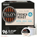キューリグ Kカップ タリーズコーヒーフレンチロースト　96個　KEURIG Tully's French Roast K-cups, 96-Count