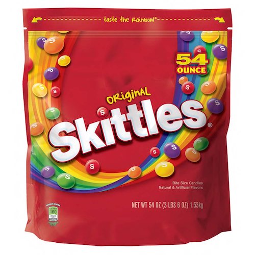 楽天Founder【大容量】Skittles Original Fruity Candy Party Size Bag 54oz / スキトルズ フルーツキャンディー オリジナル パーティーサイズ 1.53kg