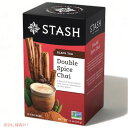 Stash Black Tea, Double Spice Chai, 18 Tea Bags, 1.1 oz (33 g) / ブラックティー [ダブルスパイスチャイ] ティーバッグ 18袋入り 紅茶