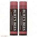 【2本セット】Burt 039 s Bees 100 Natural Tinted Lip Balm, Rose 2 Tubes バーツビーズ ティンテッドリップバーム ローズ 2本 色付きリップ