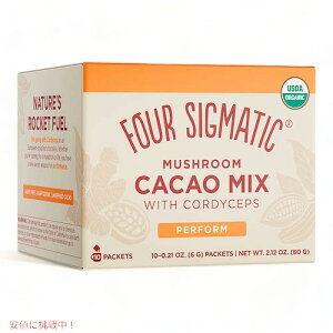 Four Sigmatic Mushroom Cacao Mix with Cordyceps Perform 10 servings / オーガニック マッシュルーム カカオミックス 冬虫夏草エキス入り [Perform] 10袋