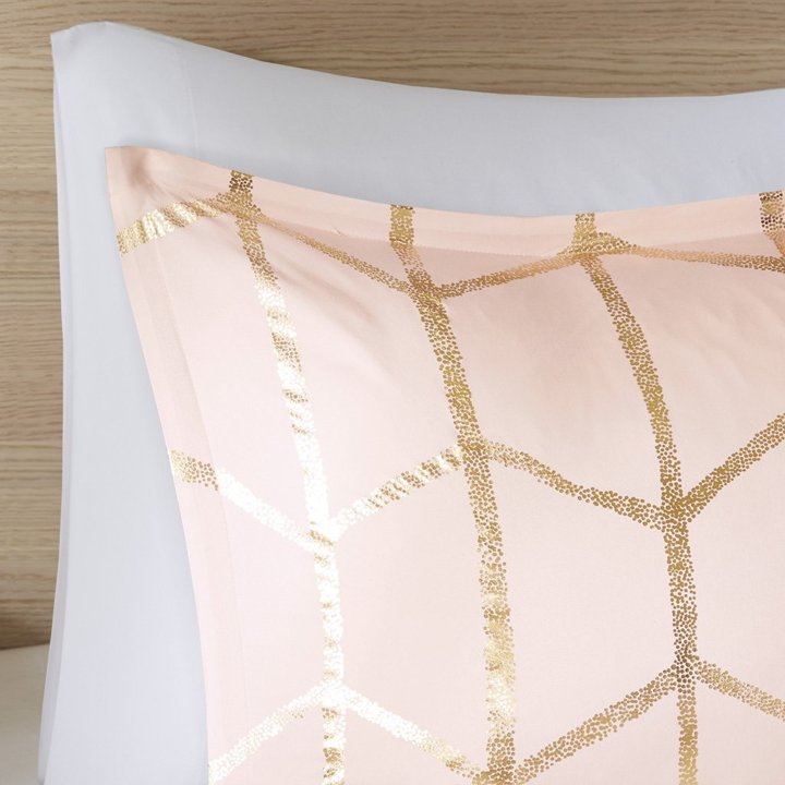 Founderの4点set寝具セット シーツ カバー ツインサイズ Blush/Gold　アメリカ輸入家具　アメリカ雑貨　高級感　アメリカン　ベ Founderがお届け!｜アングル2