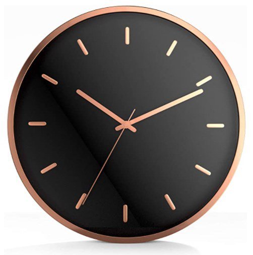ウォールクロック 壁掛け時計 サイレント 円形 単三電池 Black Founderがお届け!