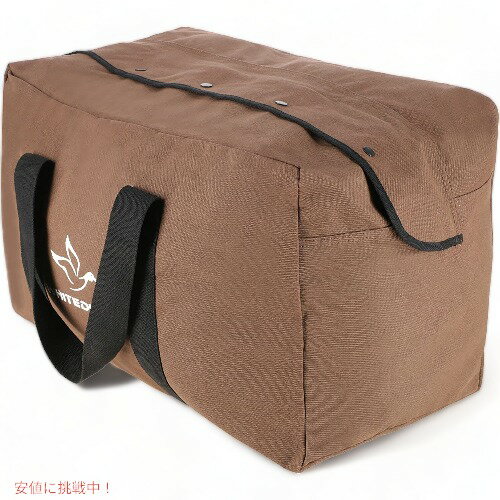WHITEDUCK 高耐久 HOPLITE パラシュート ダッフル バッグ 折りたたみ式 (ブラウン、標準 24インチ x 15インチ x 13) WHITEDUCK 高耐久 HOPLITE パラシュート ダッフル バッグ 折りたたみ式 (ブラウン、標準 24インチ x 15インチ x 13)