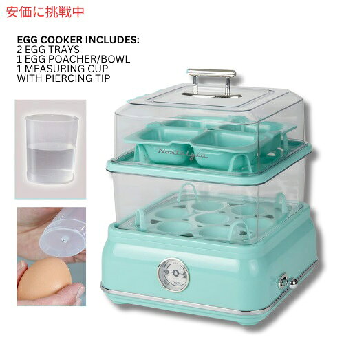 ノスタルジア Nostalgia レトロ プレミアム 14容量 電気大型卵焼き器 ケト 低炭水化物ダイエット用 Retro Premium Egg Cooker CLEC14AQ founder-10030100 Founder サンプル画像3