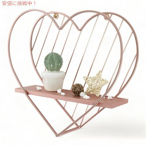 アフリー ローズ ハート型 フローティングシェルフ 壁用 Afuly Rose Heart Shaped Floating Shelves for Wall インテリア 模様替え