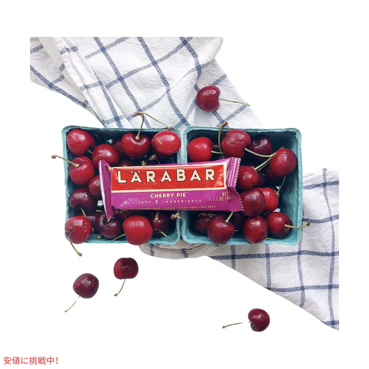 ララバー チェリーパイ 48g x 6 個 スナックバー グルテンフリー Larabar 48g x 6 Snack Bars Gluten Free Cherry Pie 3