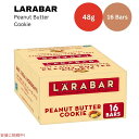 o[ s[ibco^[NbL[ 48 x 16{ XibNo[ Oet[ Larabar 48g x 16 Snack Bars Gluten Free Peanut Butter Cookie