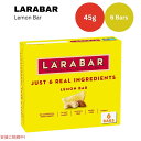 ララバー レモンバー 45 x 6 本入り スナックバー グルテンフリー Larabar 45g x 6 Snack Bars Gluten Free Lemon