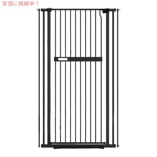 AIKSSOO エクストラトール キャット ゲート ワイドセーフティ ブラックメタル Extra Tall Cat Gate Wide Safety Black Metal