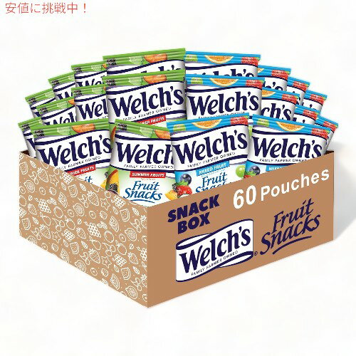 EF` Welch's t[cXibN ~bNXt[cT}[t[c oGeBpbN 60ܓ  ΂܂ َq Fruit Snacks Variety Pack