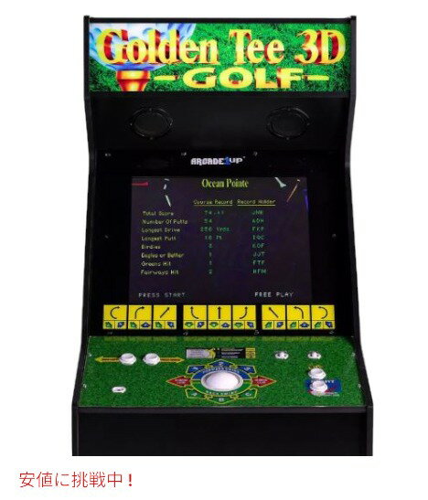 Arcade1Up ����������1���å� ������ǥ�ƥ��� 3D ����� �ۡ��ॢ�������� Golden Tee 3D Golf Home Arcade