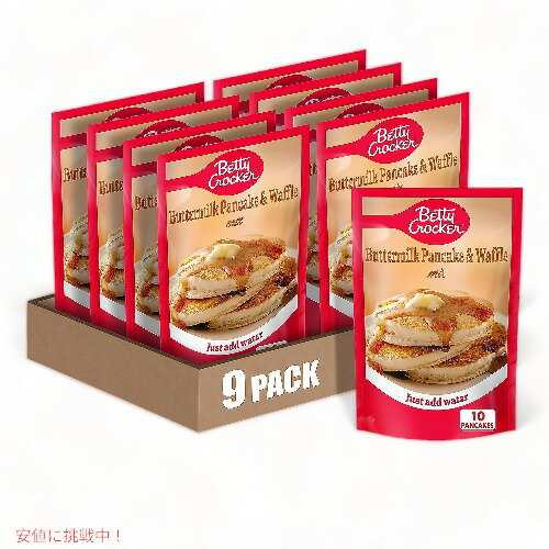 [9܃Zbg] Betty Crocker xeBNbJ[ o^[~N pP[L&bt~bNX 邾 191g / Buttermilk Pancake and Waffle Mix 6.75oz