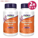 【2個セット】Now Foods Double Strength Hyaluronic Acid 100mg 60cap #3155 ナウフーズ ヒアルロン酸 ...