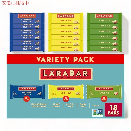 Larabar o[ t[cibco[ oGeBpbN 18{ wV[XibN Fruit & Nut Bars Variety Pack